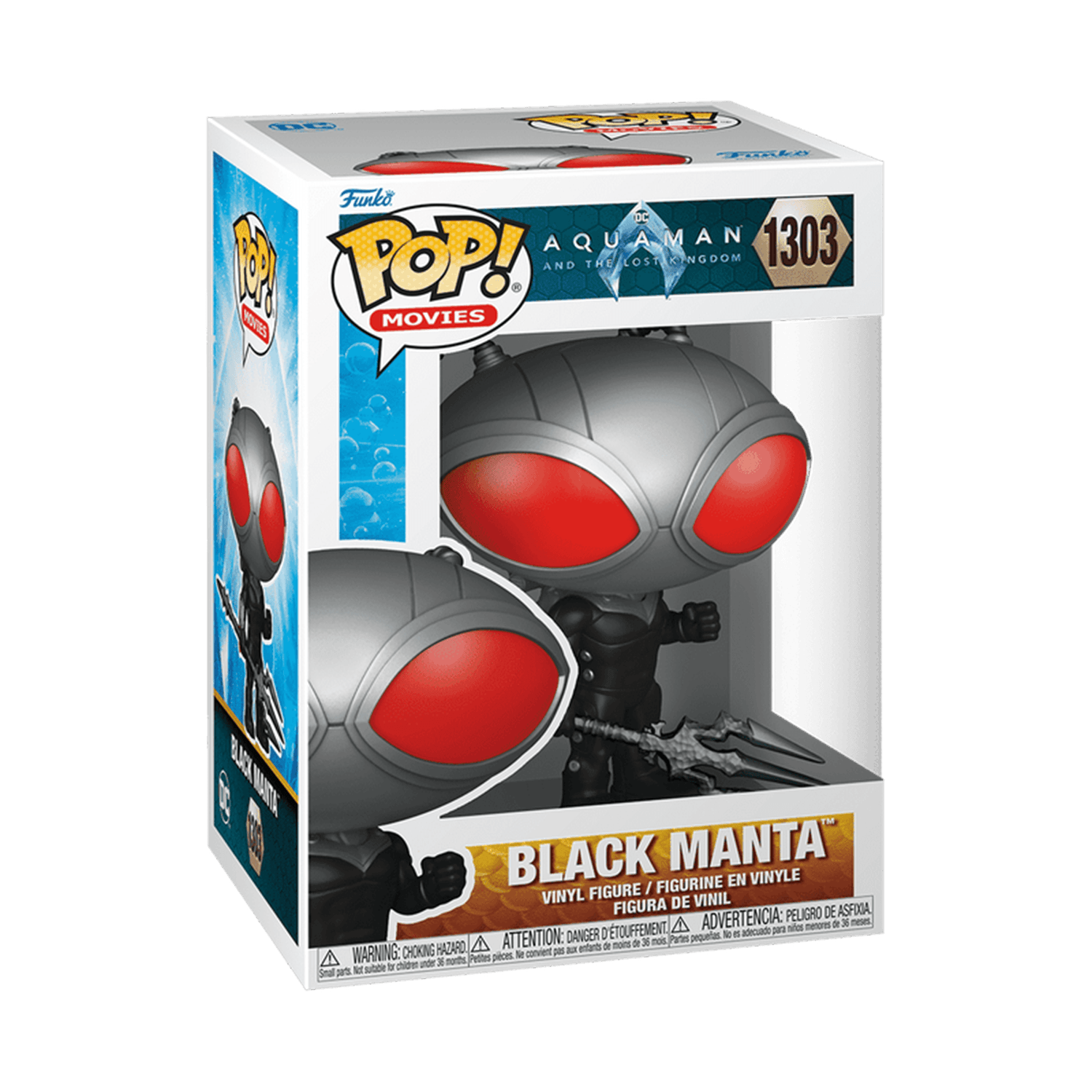 Funko Pop! Movies: Aquaman and the Lost Kingdom - Black Manta #1303 - مجسمات ديسي Funko Pop! Movies: Aquaman and the Lost Kingdom - Black Manta #1303 - مجسمات ديسي