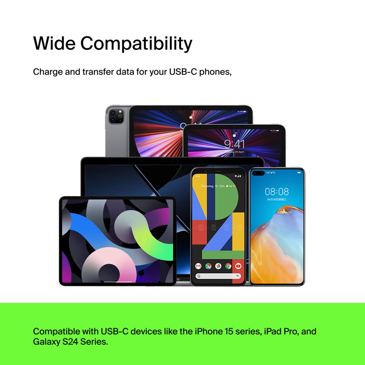 Belkin BoostCharge USB-C to USB-A Charging & Sync Cable 1m, 15W, USB-IF Certified, Black