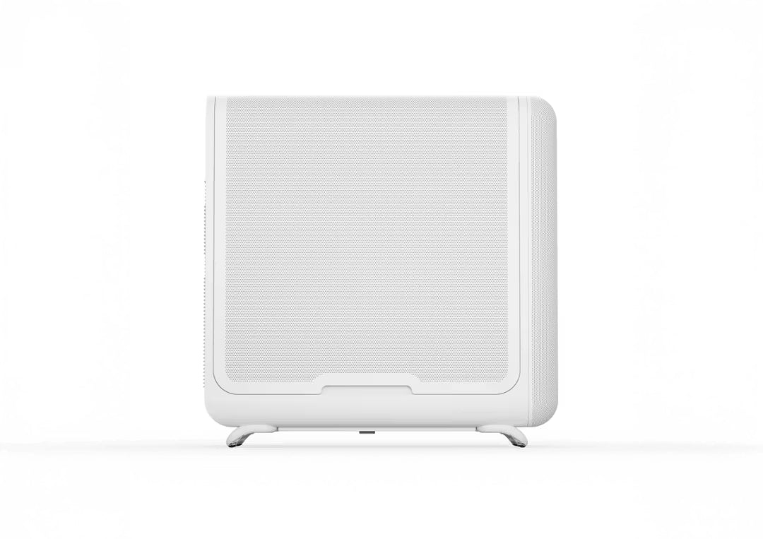 HYTE X50 Air ATX Mid-Tower High-Airflow PC Gaming Case Snow White, Full-Coverage Micro-Mesh Design - كيس أبيض