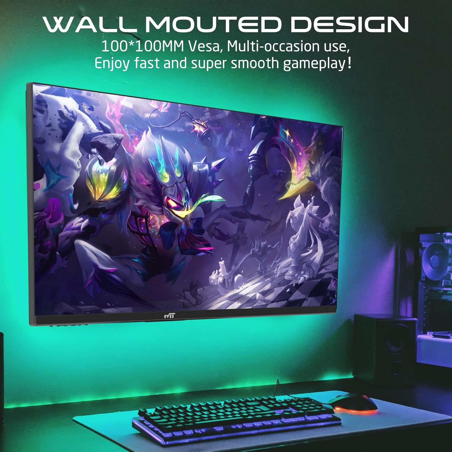 Twisted Minds 28'' UHD 4K, 144Hz, 1ms, Gaming Monitor 3840x2160 Resolution, 90% DCI-P3, RGB, HDMI 2.1, - TM28EUI - شاشة ألعاب