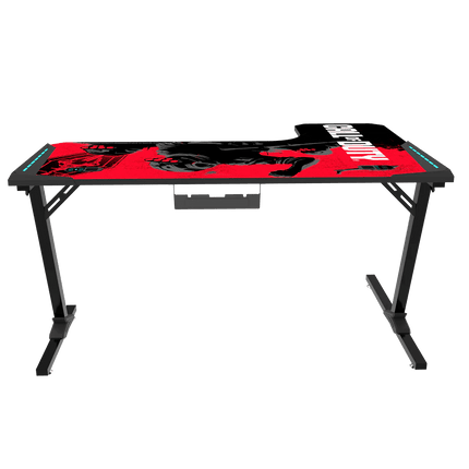 Call Of Duty (COD) Phantom XL-L Series L-Shaped RGB Flowing Light Gaming Desk With Mouse pad, Headphone Hook, Cup Holder, Cable Management, Gamepad Holder, Qi Wireless Charger & USB Hub - طاولة - PC BUILDER QATAR - Best PC Gaming Store in Qatar 
