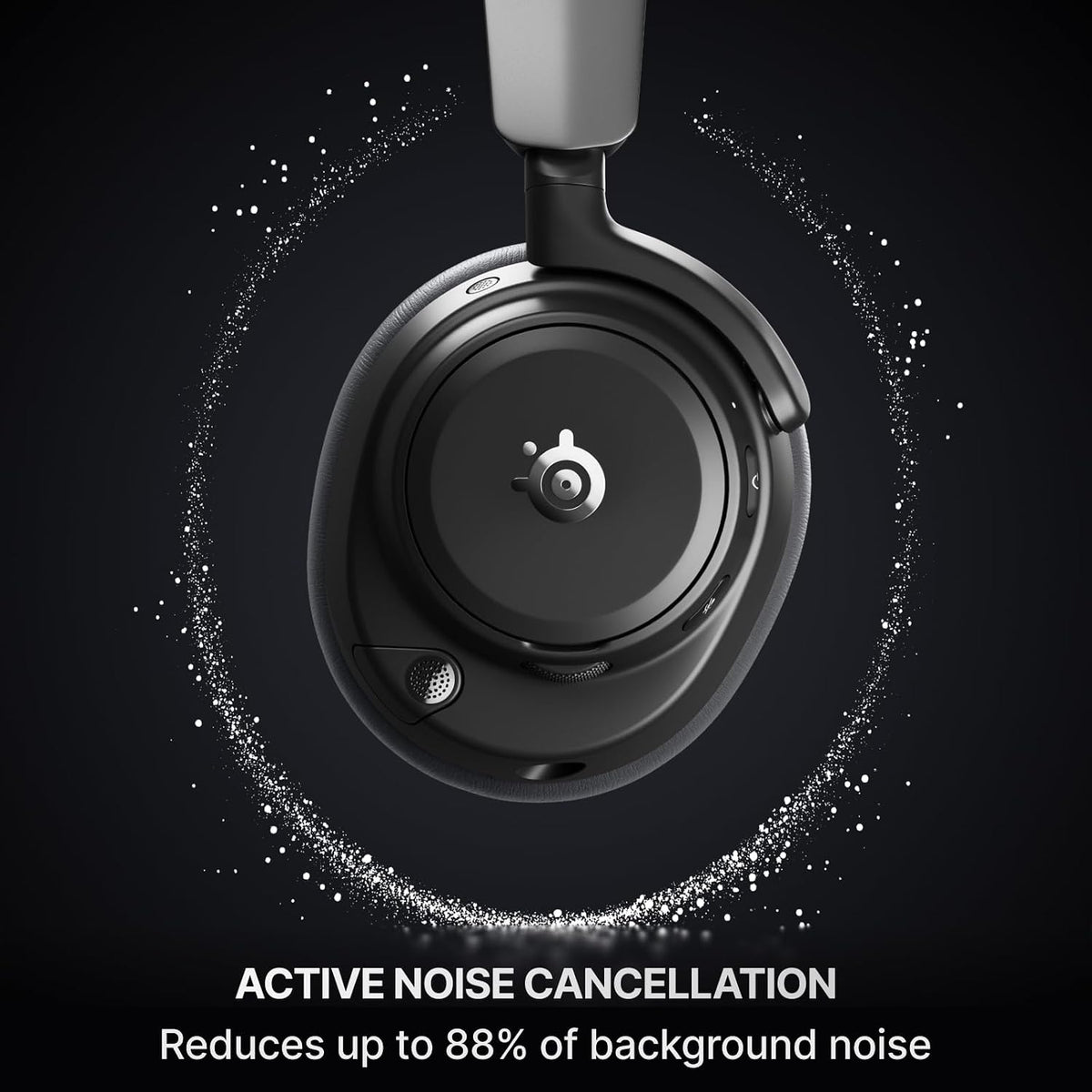 SteelSeries Arctis Nova Pro Omni Black Multi-System Wireless Gaming Headset – Active Noise Cancellation, Hi-Res Audio, Hot-Swappable Batteries & GameHub OLED سماعة لا سلكية احترافية