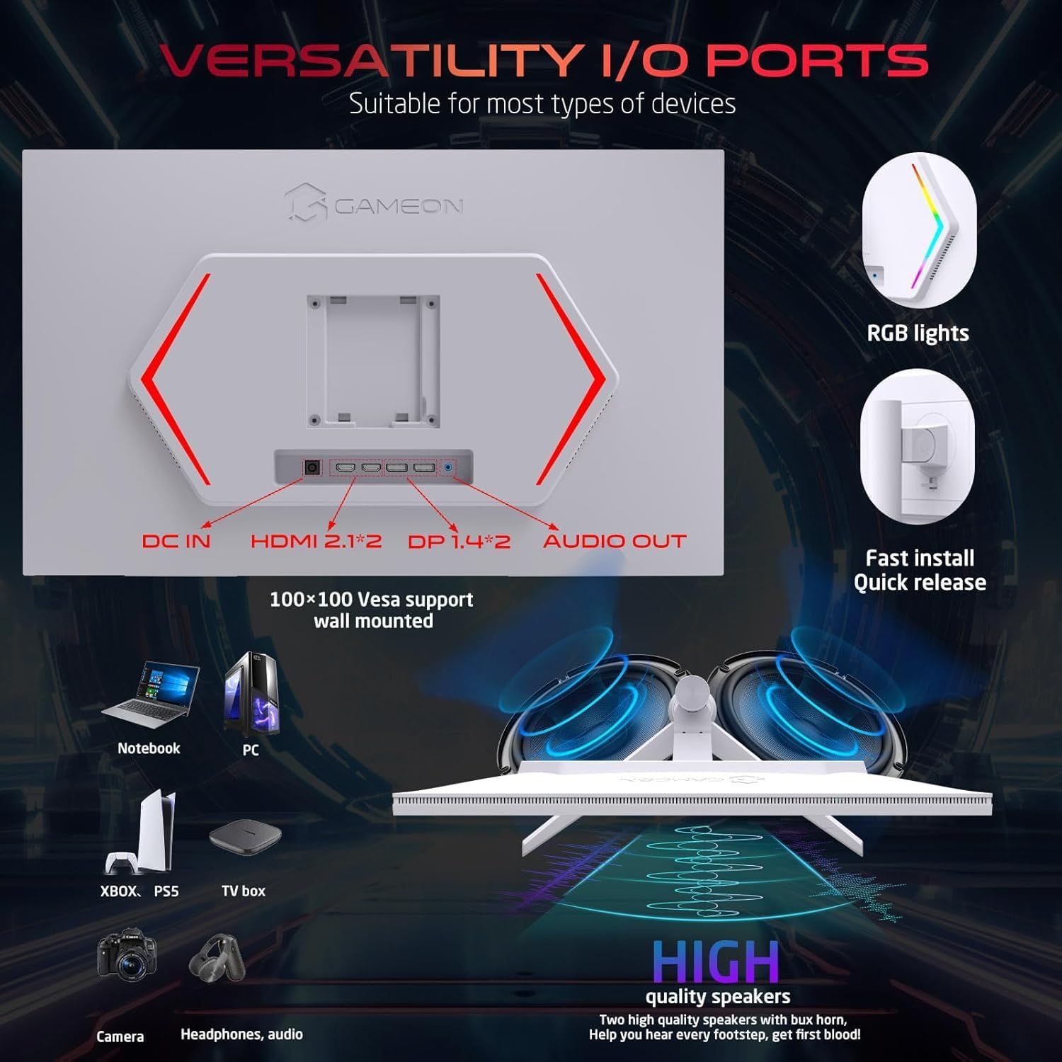 GAMEON GOAP27QHD380IPS Artic Pro Series 27