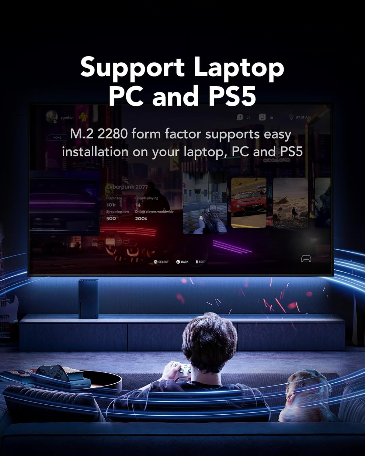 Lexar NQ790 2TB Read up to 7000MB/s Write Speed up to 6000MB/s PCIe 4.0 SSD M.2 2280 PCIe Gen4x4 NVMe - تخزين سريع