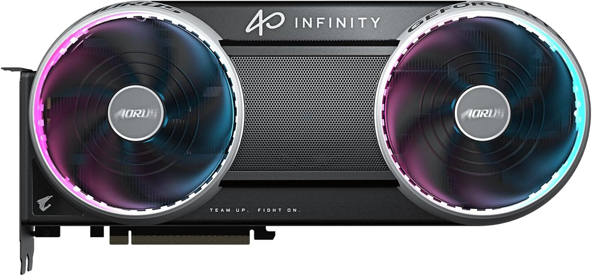 GIGABYTE AORUS GeForce RTX 5080 Infinity 16GB GDDR7 Graphics Card – PCIe 5.0, WINDFORCE Cooling & Infinity RGB Lighting - كرت شاشة