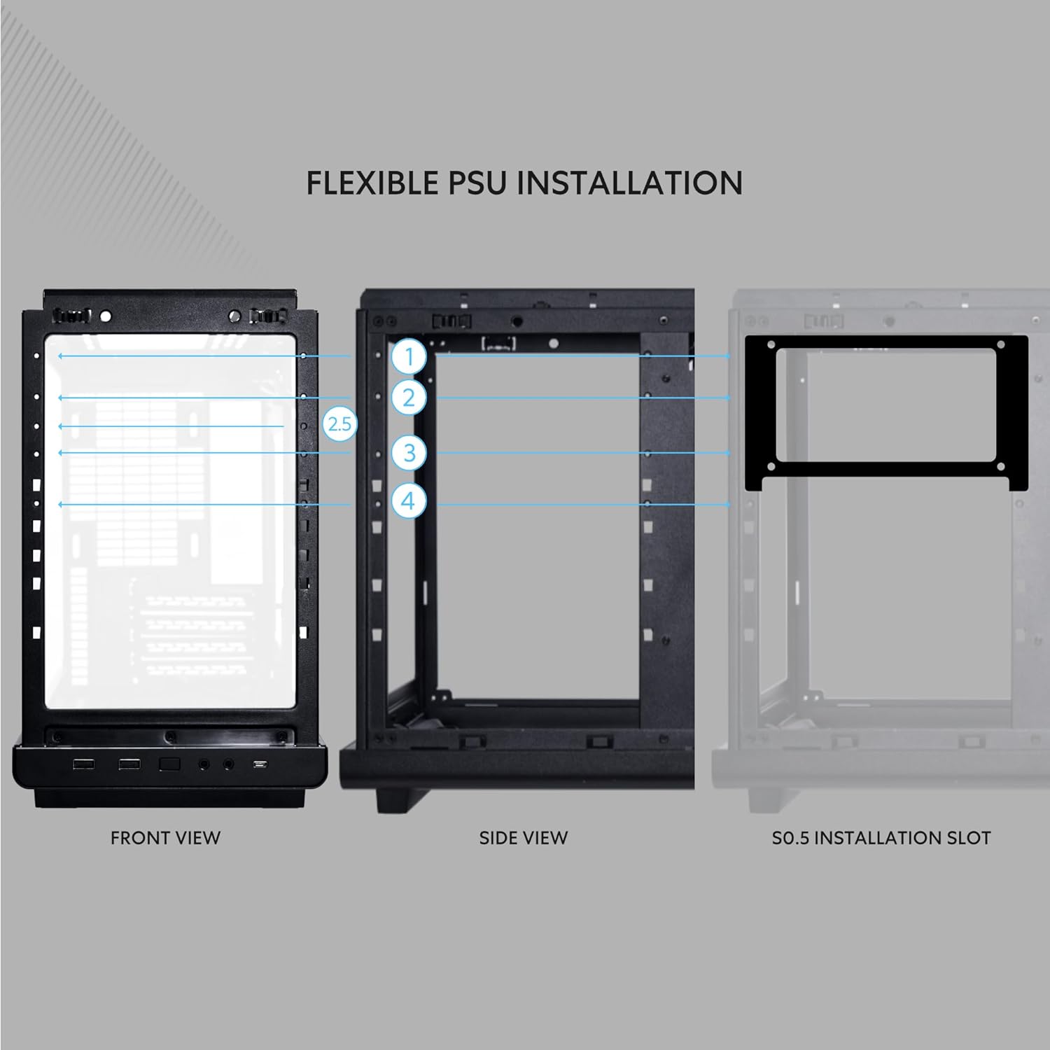 Lian Li A3-mATX Case, No Fans Included, Supports 360mm Radiator & 10x 120mm Fan Support, ATX/SFX/SFX-L, White - كيس أبيض