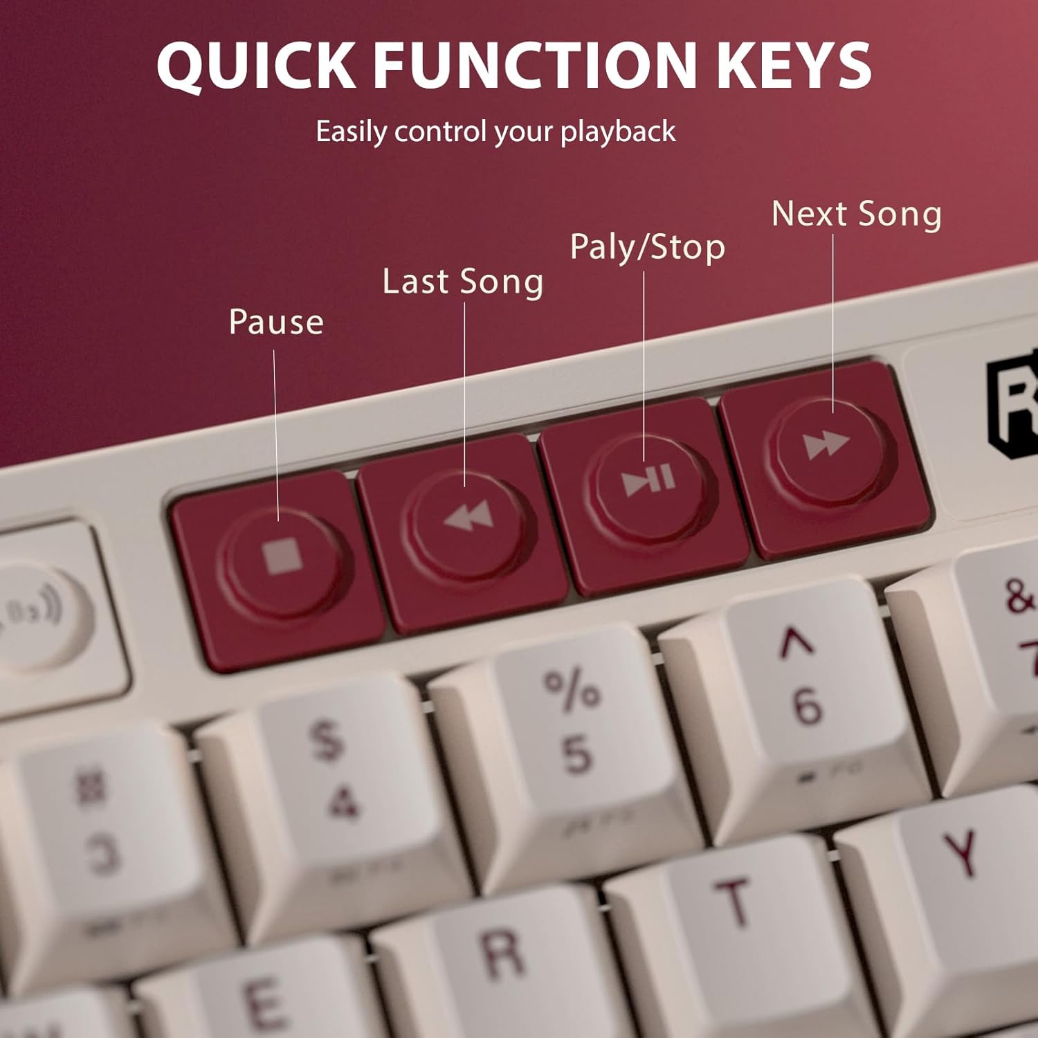 RK ROYAL KLUDGE M65  Tri mode Wireless Mechanical Keyboard with-Mode Gaming Keyboard - كيبورد ميكانيكل وايرليس