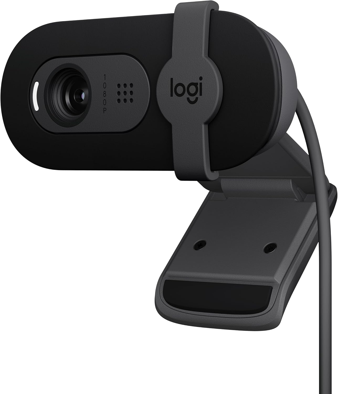 Logitech Brio 101 Full HD 1080p Webcam for Meetings, Streaming, Desktop, Laptop, PC - Built-in Mic, Shutter, Works with Zoom, Microsoft Teams, Nintendo Switch 2’s new GameChat Mode, USB-A,-Black - كام