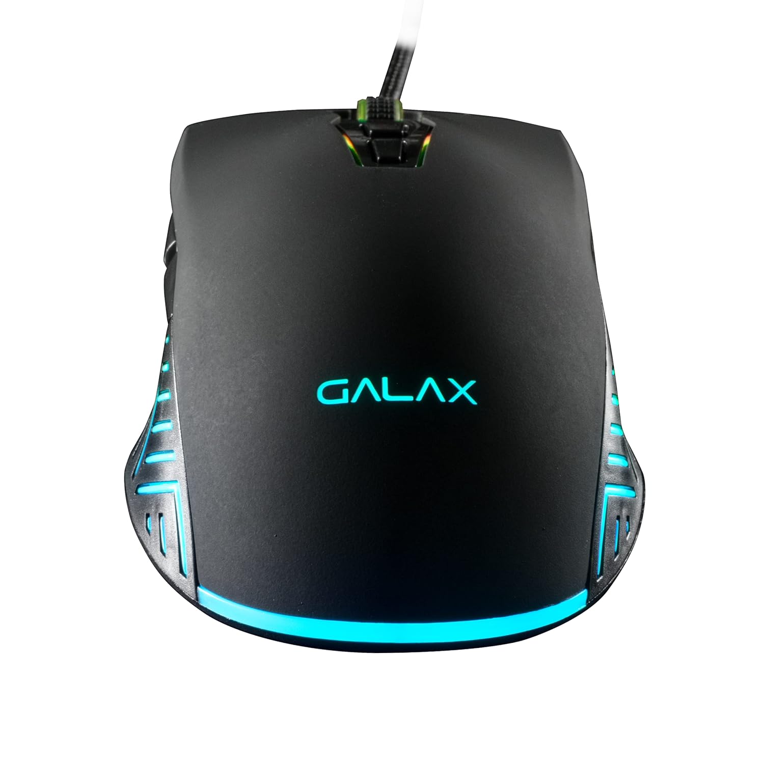 Galax Slider-03 USB Wired Gaming Mouse RGB, 7 Programmable Buttons, 7200 DPI, Light Weight - Black - موس ألعاب