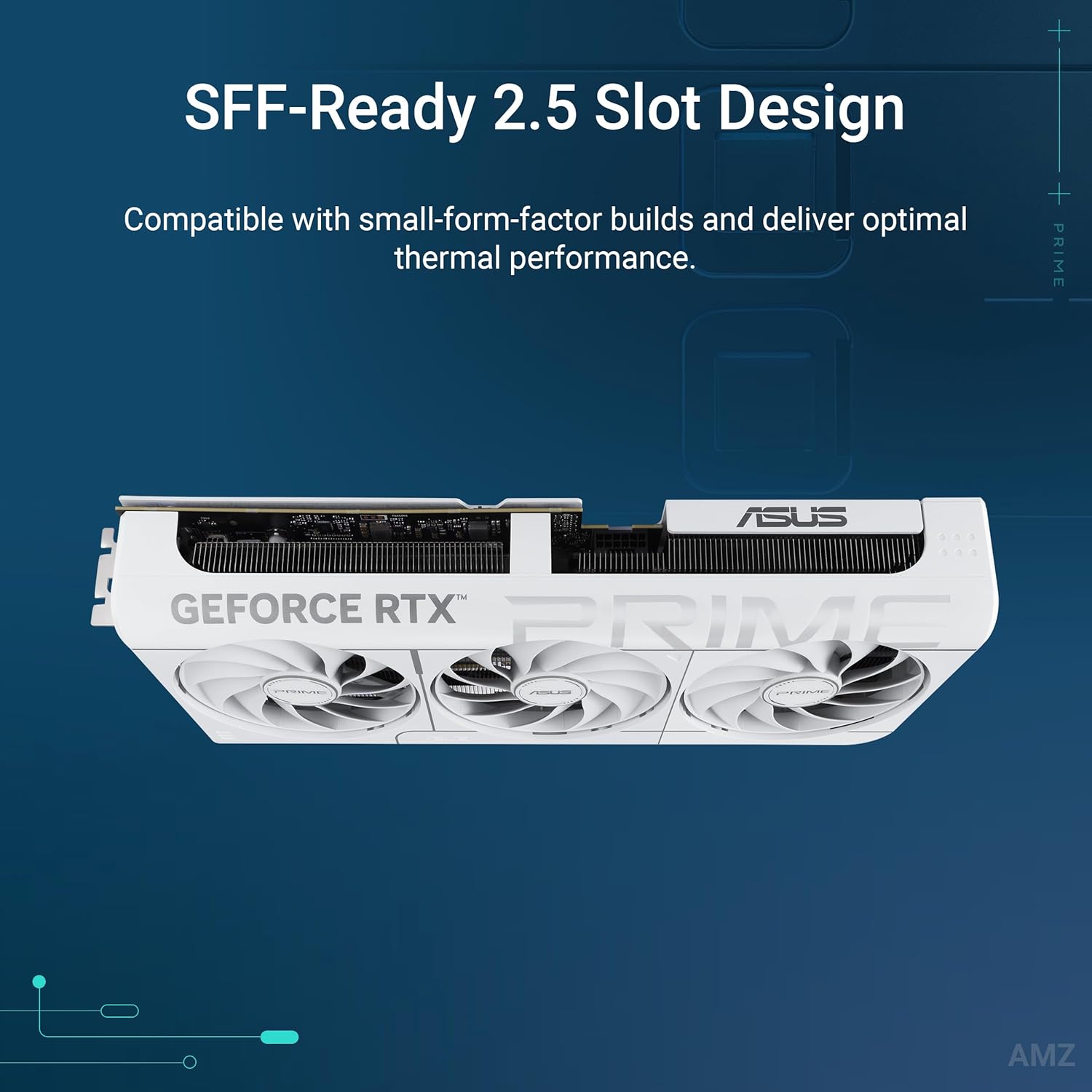 ASUS PRIME GeForce RTX™ 5070 12GB GDDR7 OC Edition - White - كرت الشاشة أبيض