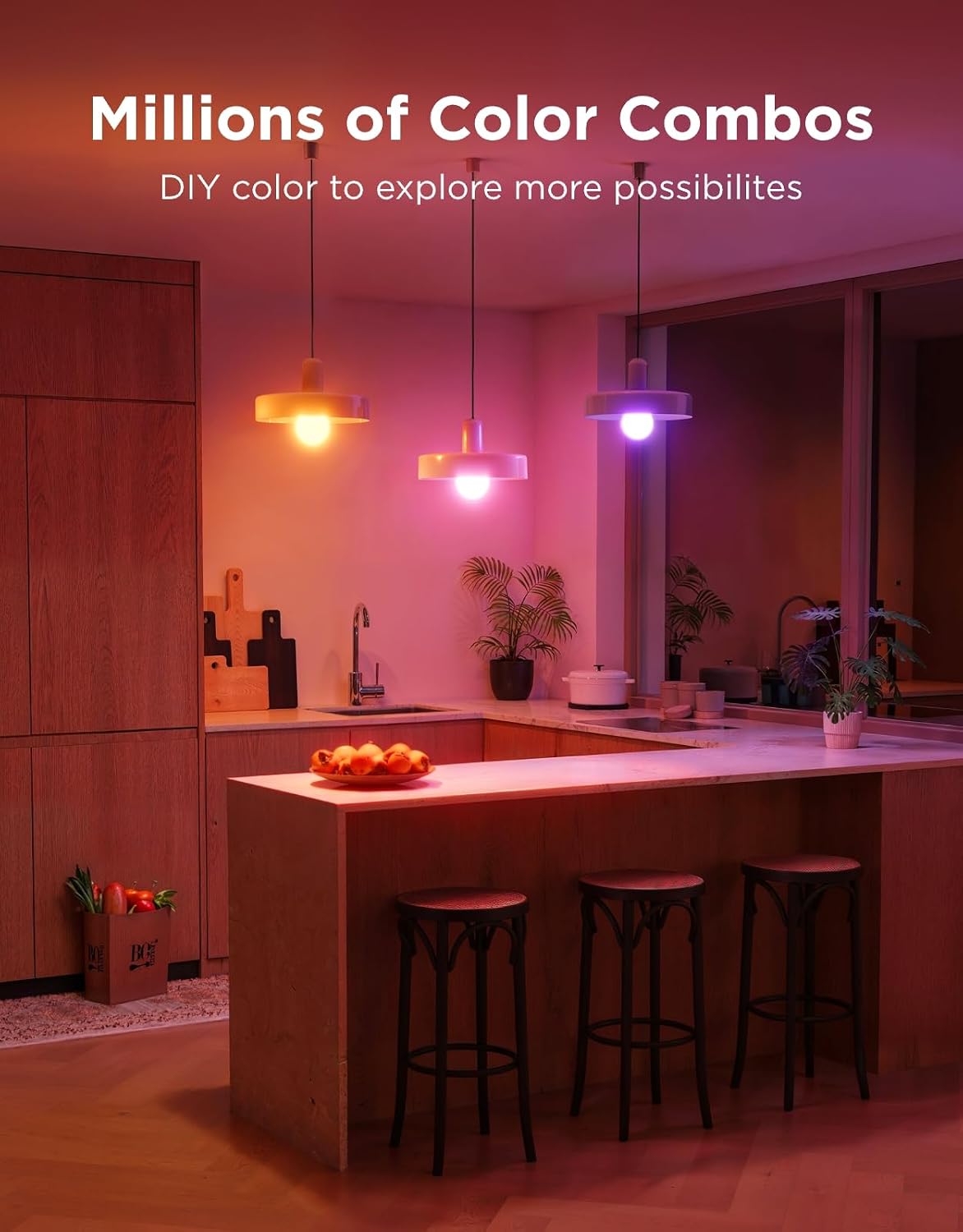 Govee RGBWW Smart LED Bulb E27 1200LM (H6009) – Ultra-Bright 12W Color Changing Light Bulb with Wi-Fi & Voice Control - إضاءة