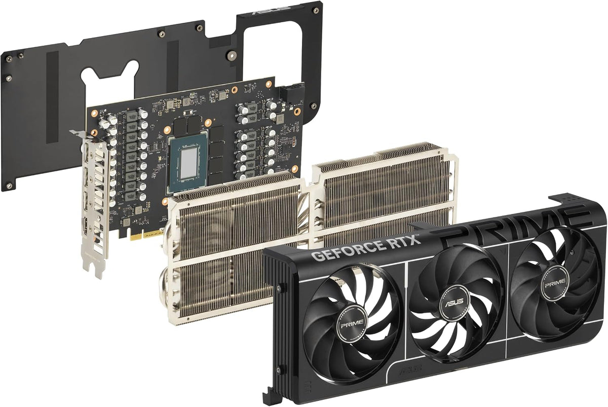 ASUS Prime GeForce RTX 5080 EVO 16GB GDDR7 Graphics Card – PCIe 5.0, Triple Axial-tech Fans & Compact 2.5-Slot SFF-Ready Design - كرت شاشة