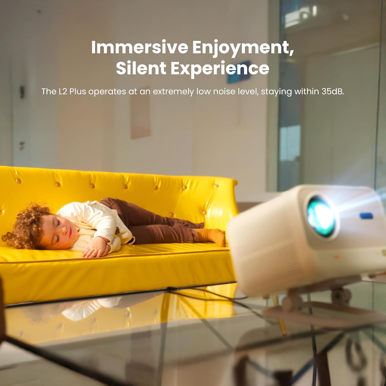 Yaber L2 Plus 1080P Portable Projector, WiFi, Bluetooth, Android System - جهاز عرض