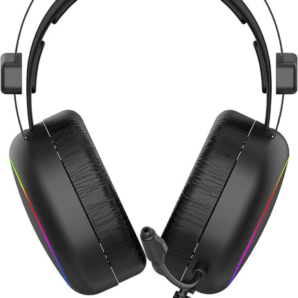 HAVIT GAMENOTE H2016d Stereo 3.5MM RGB GAMING HEADPHONE BLACK - Stereo 3.5MM - سماعة آر جي بي سوداء