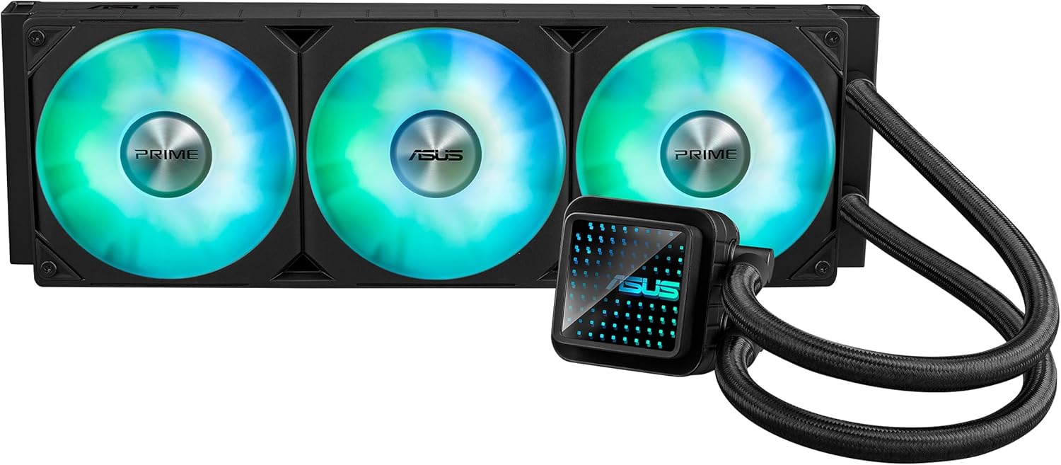 ASUS Prime LC 360 ARGB All-in-one AIO CPU Liquid Cooler Specially Designed - Black - مبرد مائي ASUS Prime LC 360 ARGB All-in-one AIO CPU Liquid Cooler Specially Designed - Black - مبرد مائي