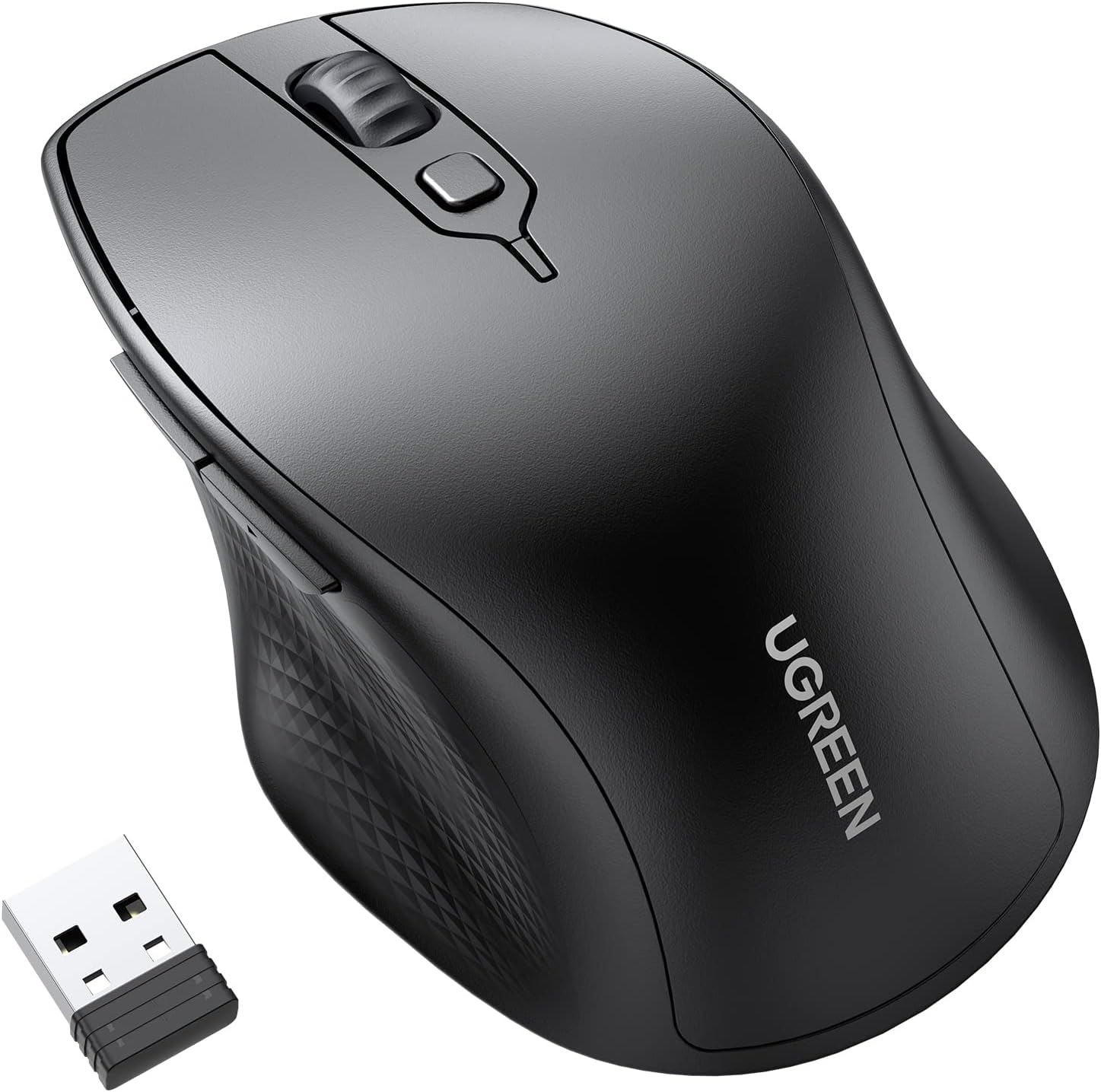 UGREEN Upgraded Ergonomic Warless / Bluetooth 5.0 Mouse Comfortable for Large Sized Hands - ماوس لليد الكبيرة