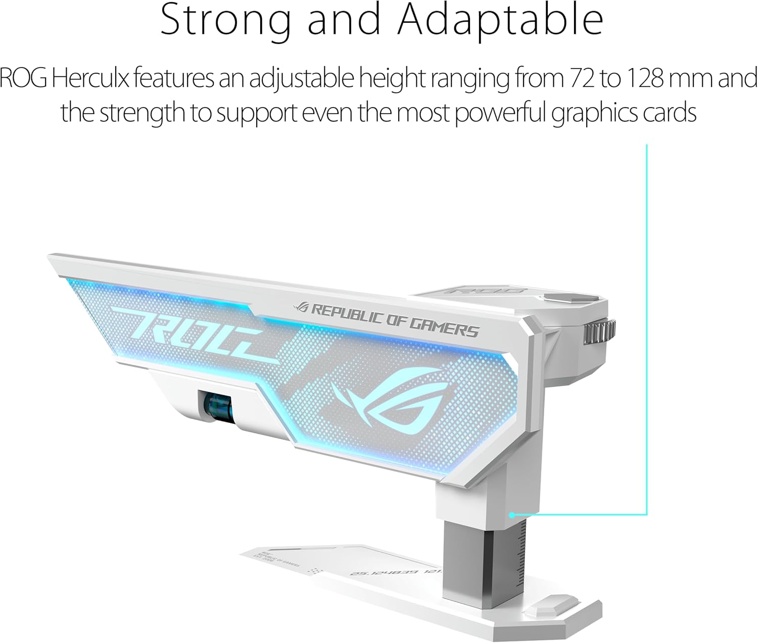 ASUS XH01 ROG Herculx Graphics Card Holder  White Edition - حامل كرت الشاشة