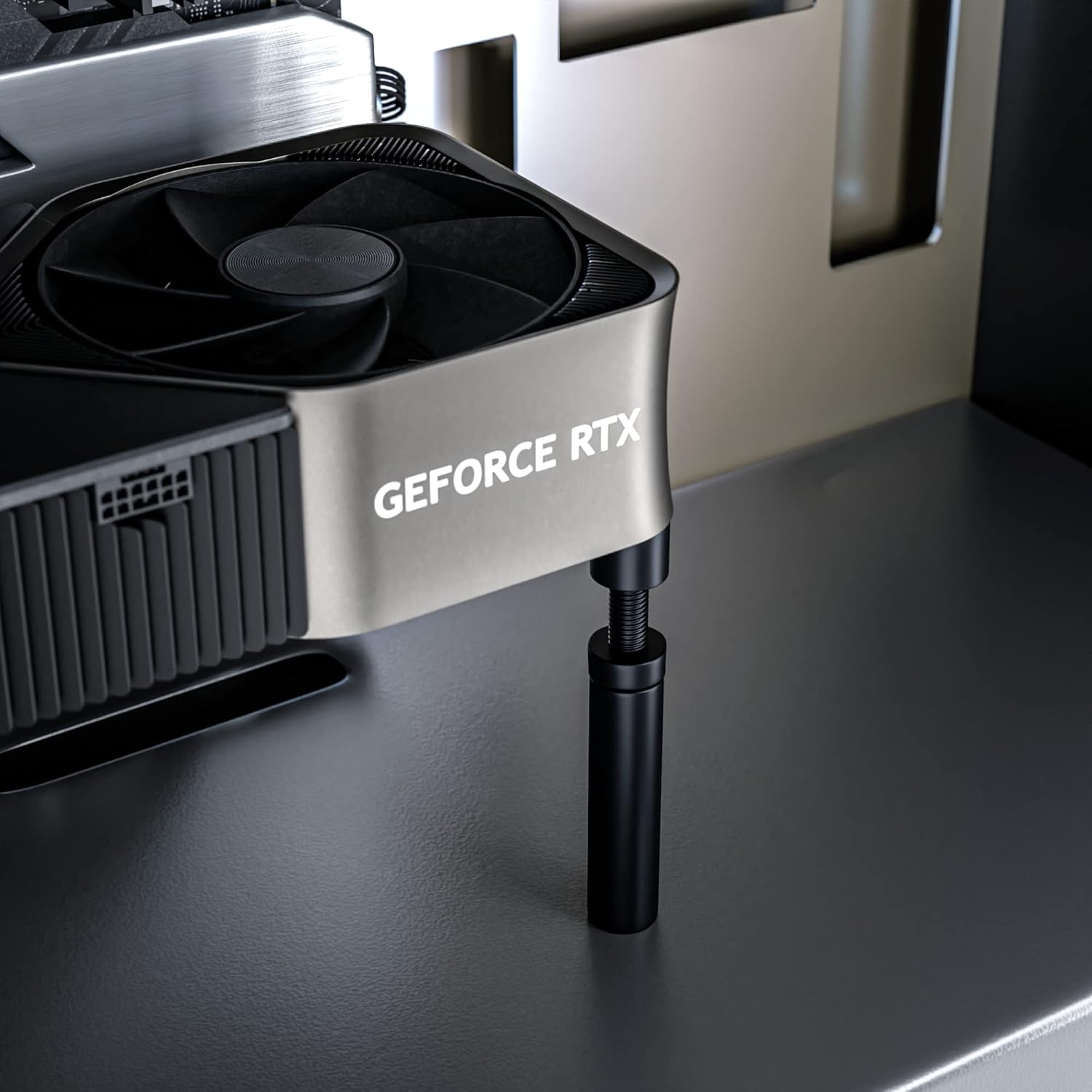 GPU Support, Graphics Card Brace, Video Card Anti Sag Holder Bracket, GPU Stand, Medium Size 50-80mm - دعاميه للكرت