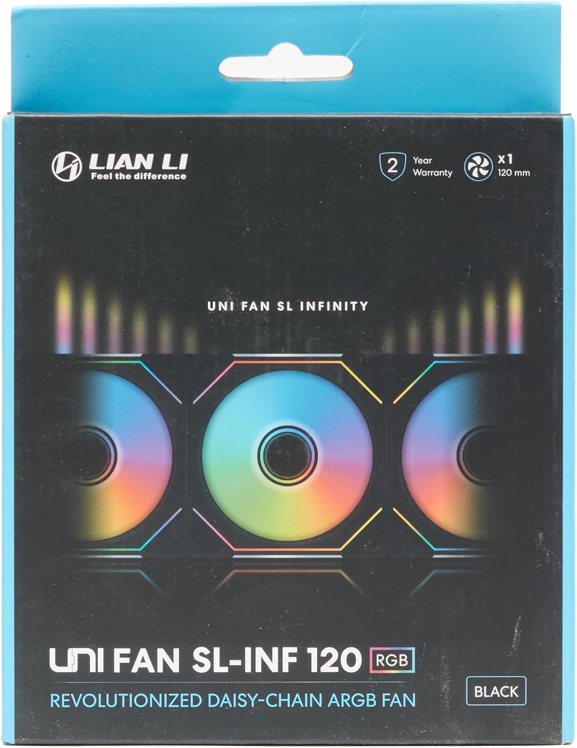 Lian Li UNI Fan infinity  120 Single Pack Cooling Fan Black - مروحه سوداء