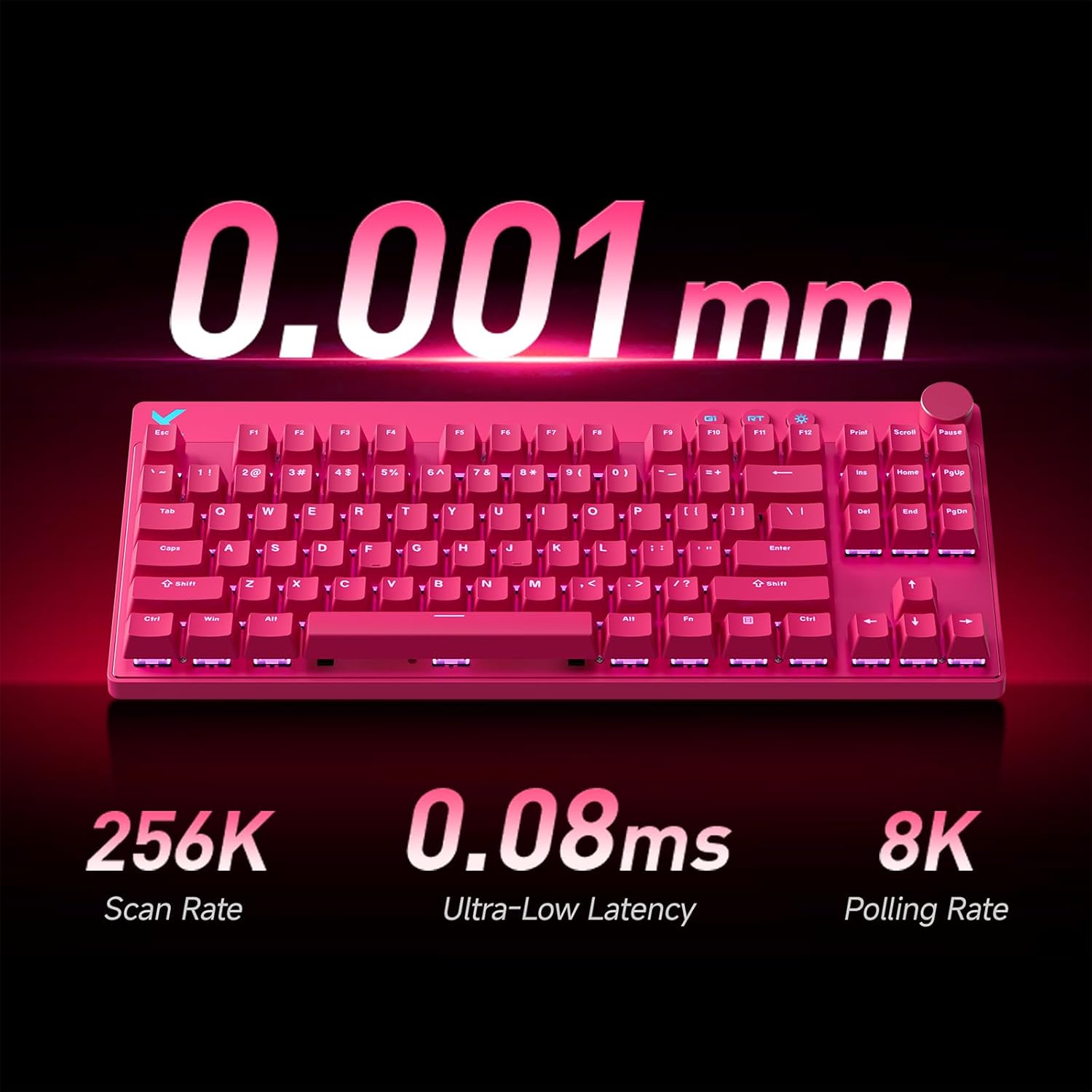 MCHOSE Mix 87 TKL  (E-Sports) Black Wired Gaming Keyboard Magnetic Switch Hall Effect Keyboard - كيبورد ميكانيكي