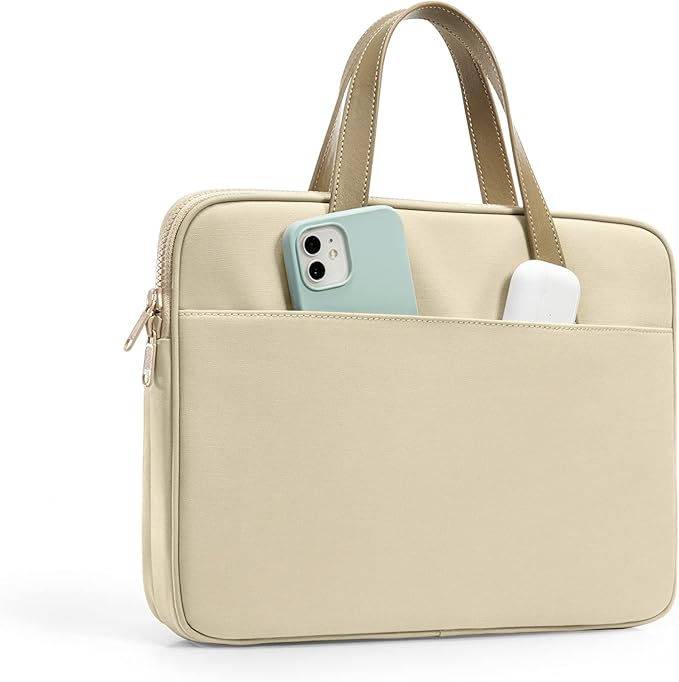 The Her-H21 Laptop Shoulder Bag for 13.5 - 14-inch- Khaki- حقيبه لابتوب