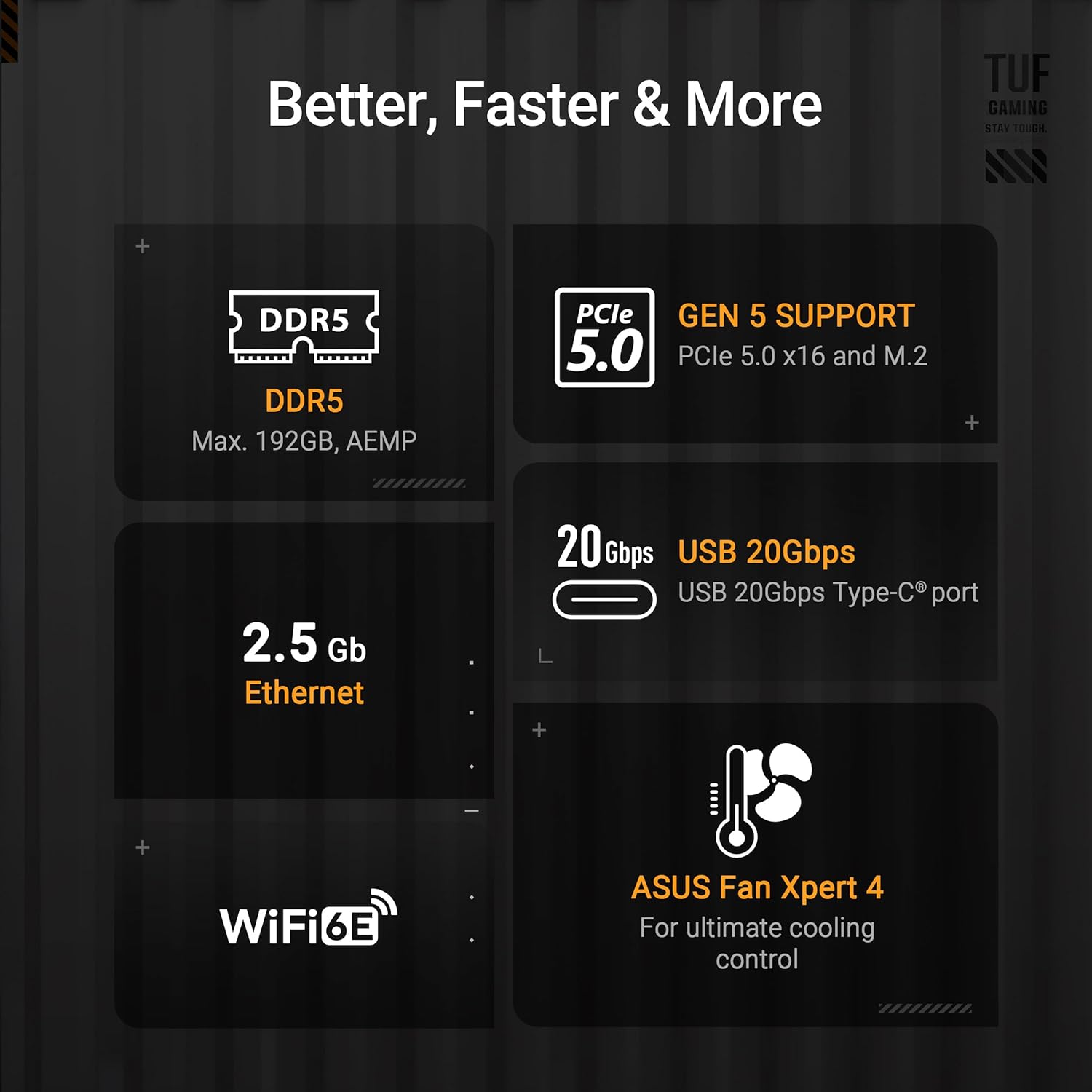 ASUS TUF Gaming B850M-PLUS WiFi DDR5 AM5, AMD B850 Gaming Motherbaord - اللوحة الأم