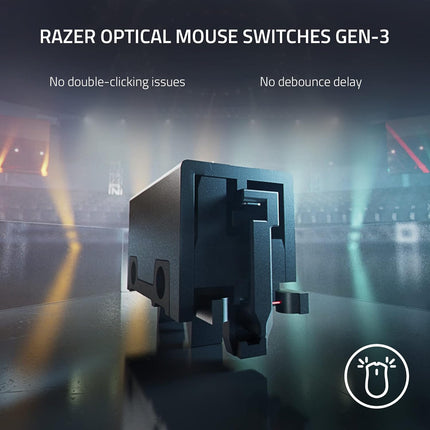 Razer DeathAdder V3 Pro, 63g Ultra Lightweight Gaming Mouse - Black - موس ألعاب