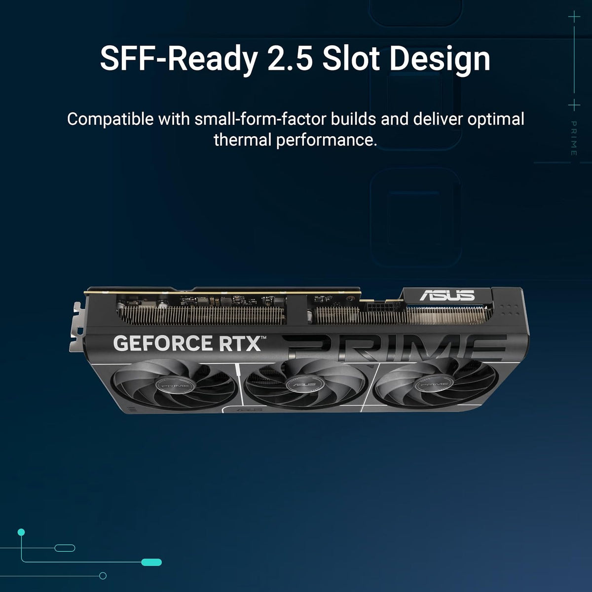 ASUS Prime GeForce RTX 5080 EVO 16GB GDDR7 Graphics Card – PCIe 5.0, Triple Axial-tech Fans & Compact 2.5-Slot SFF-Ready Design - كرت شاشة