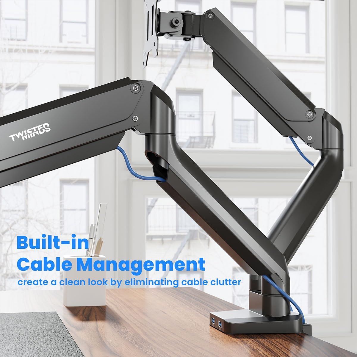 Twisted Minds Premium Dual Monitor Arm TM-26-C012 - ستاند للشاشه