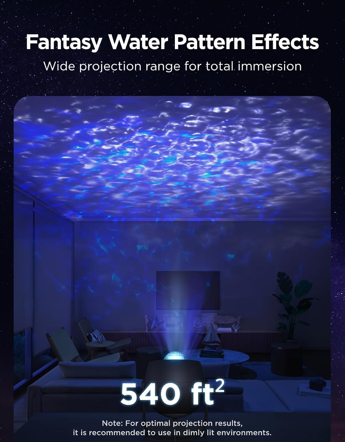 Govee Smart Star Light Projector (Aurora Edition, H6093) – Galaxy Night Light Projector with Matter, Bluetooth Speaker & White Noise - جهاز عرض النجوم الذكي