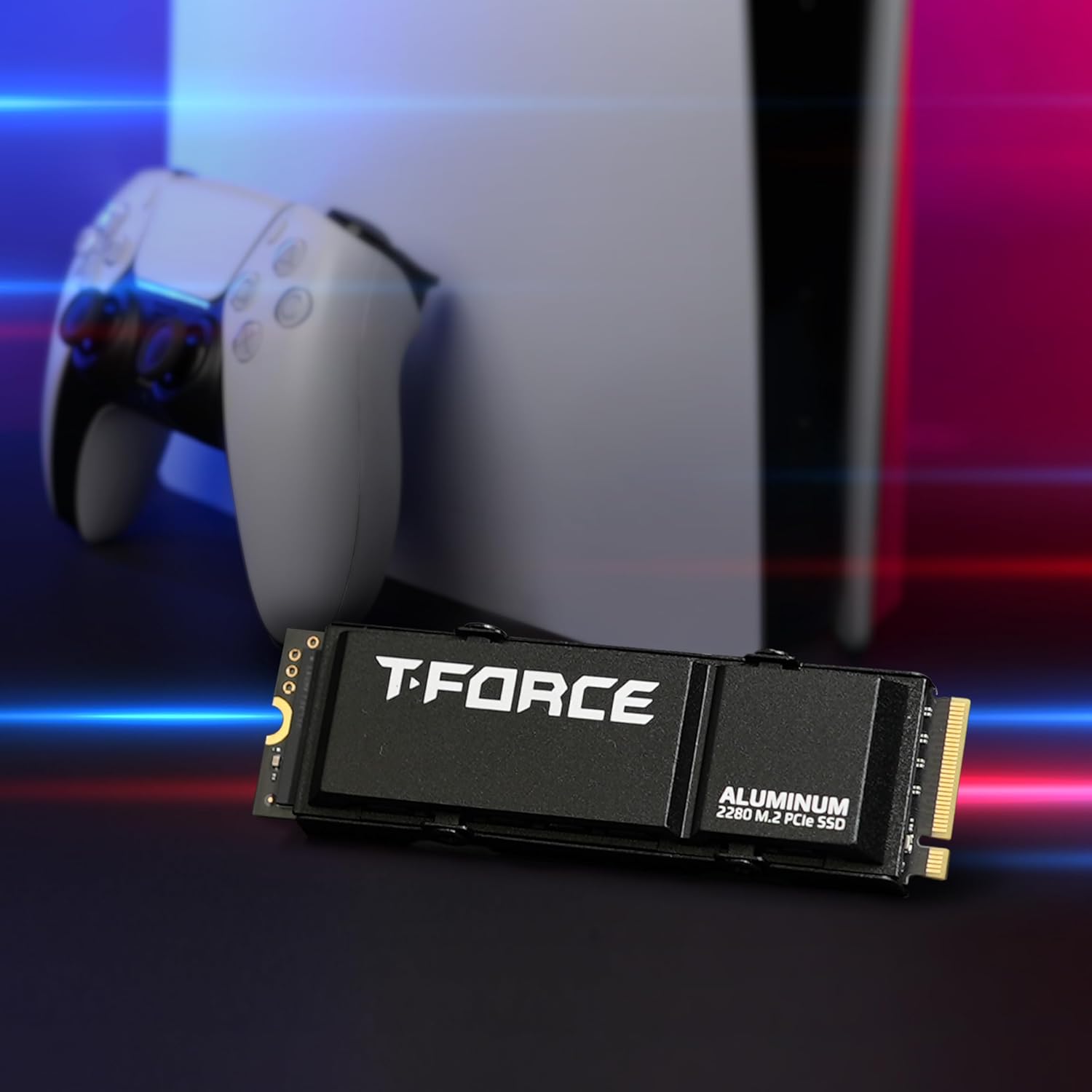 T-Force G70 PRO Aluminum Heatsink 1TB M.2 2280 Gaming Internal Gen4 SSD Up to 7400MB/s Works with PS5 - تخزين سريع
