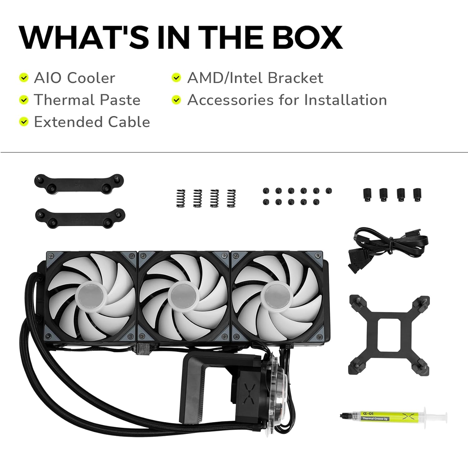 TRYX Panorama SE 360 ARGB 360mm AIO Rotatable 6.67'' AMOLED Curved Screen 3D Anamorphic Effect Customizable AIO Cooler 360mm Asetek Adela Pump 280w TDP ARGB Fan Intel LGA 1851/1700 AMD AM5/AM4 - مبرد مائي مع شاشه