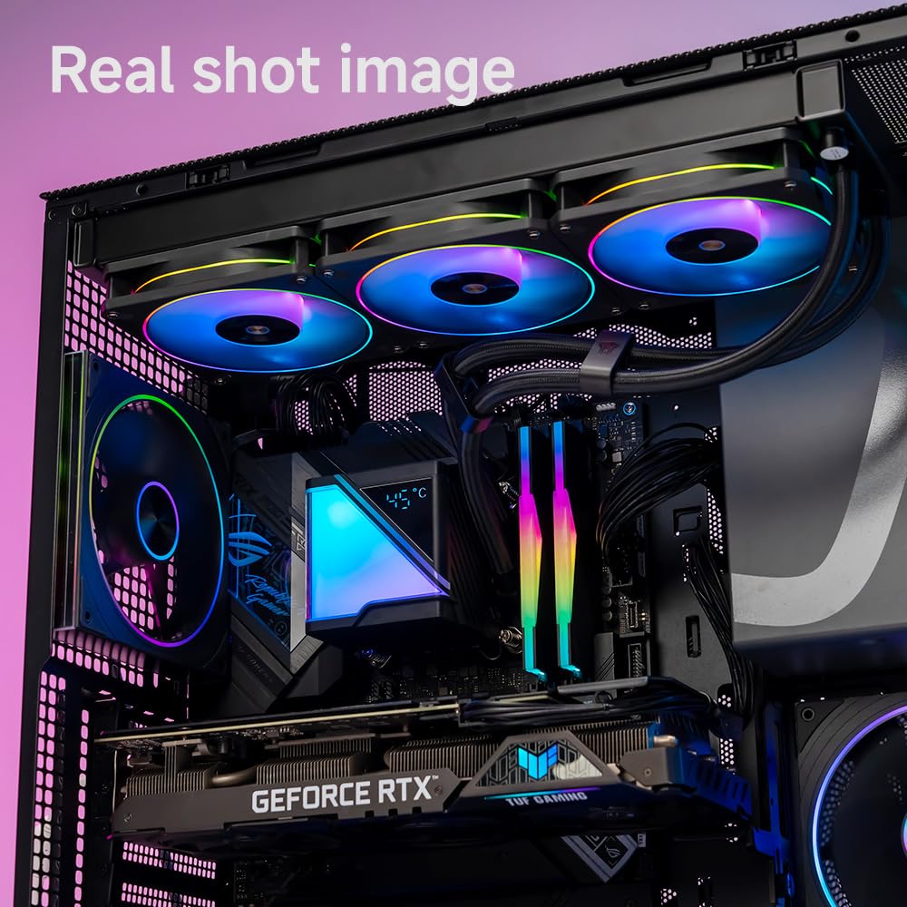 JUNGLE LEOPARD Stellar Realm-RS Dgt Aio CPU Water Cooled 360mm with Temperature Display White - مبرد مائي