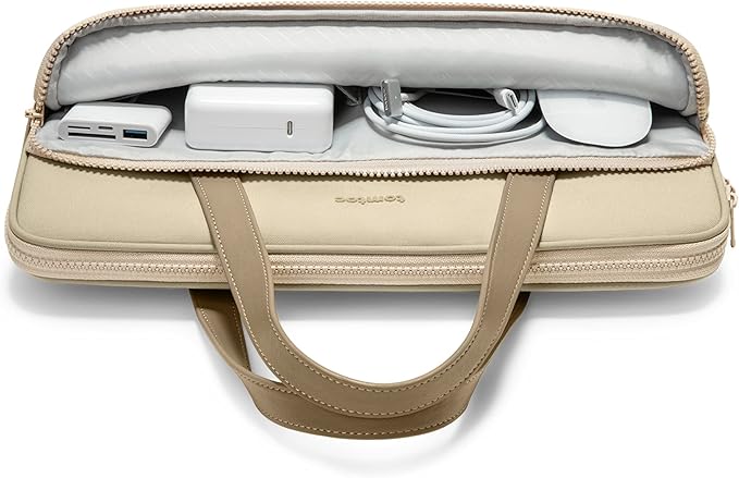 The Her-H21 Laptop Shoulder Bag for 13.5 - 14-inch- Khaki- حقيبه لابتوب