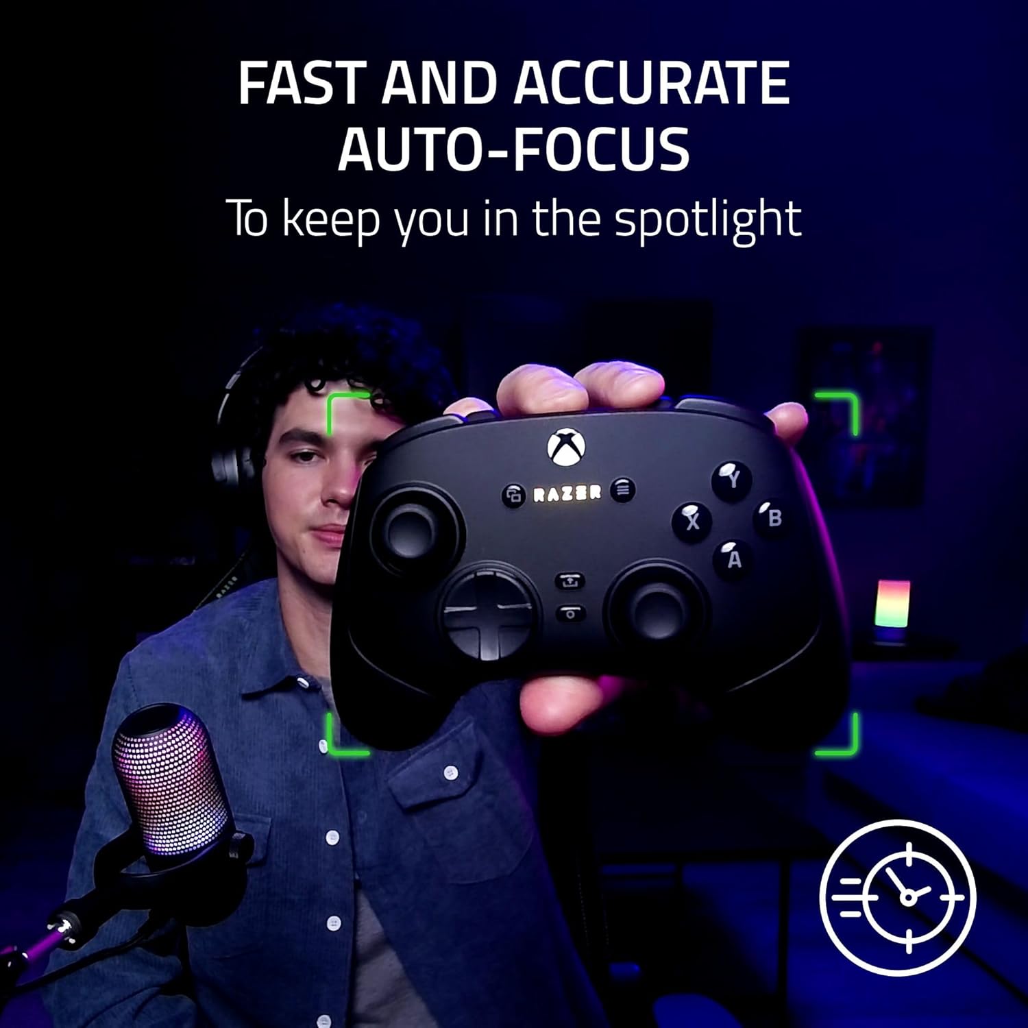 Razer Kiyo V2 X 2K (1440p) 60FPS Streaming Webcam Auto Focus - Built-in Microphone - Wide Angle Lense - Integrated Privacy Shutter - Works with OBS, Xsplit, Streamlabs, Discord, Zoom, Teams– White-كامرا ريزر