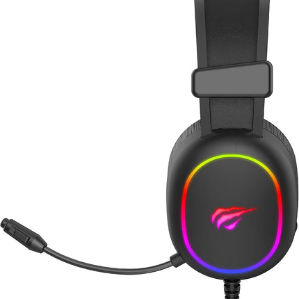 HAVIT GAMENOTE H2016d Stereo 3.5MM RGB GAMING HEADPHONE BLACK - Stereo 3.5MM - سماعة آر جي بي سوداء