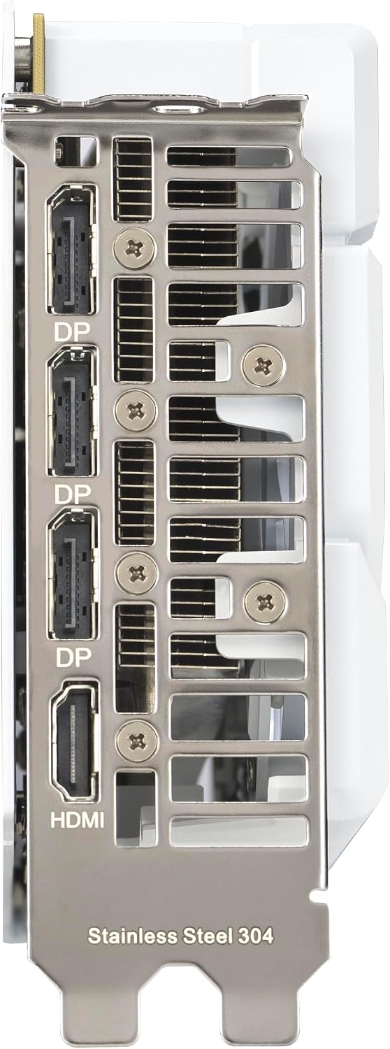 ASUS Dual GeForce RTX 5060 Ti 16GB GDDR7 White OC Edition Graphics Card – PCIe 5.0, Axial-tech Fans & All-White Aesthetic - كرت شاشة أبيض