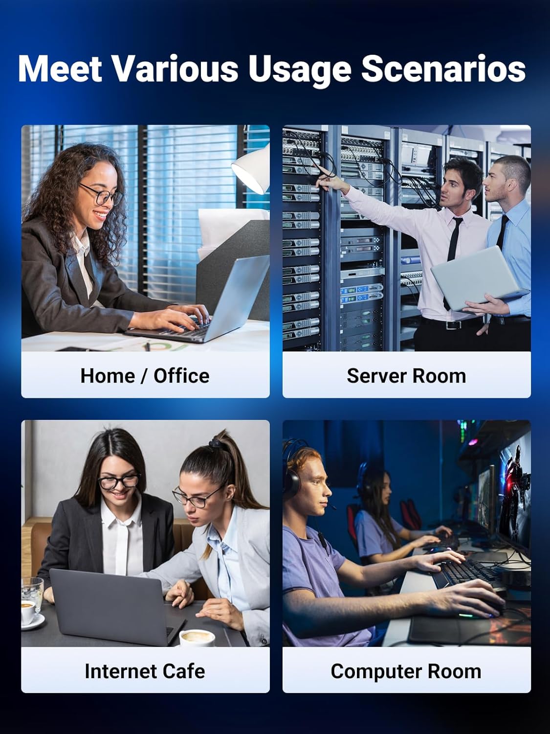 UGREEN Cat 8 Ethernet Cable RJ45 15FT (4.5M), High Speed Braided 40Gbps 2000Mhz - كيبل نت 4.5 متر