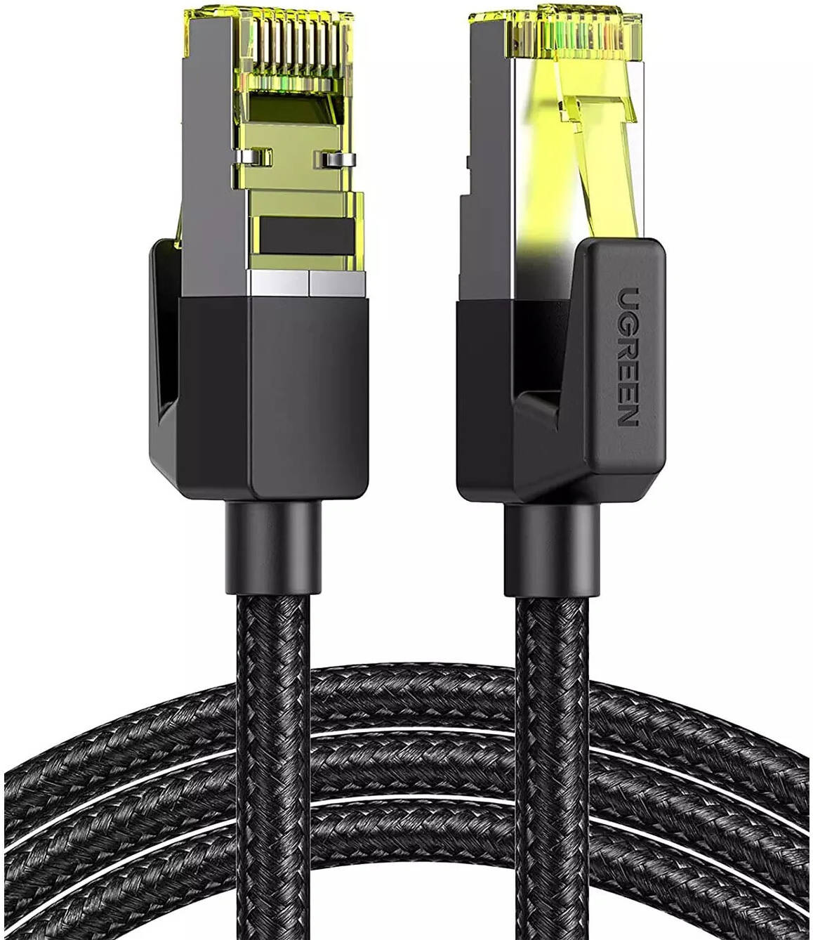 UGREEN CAT7 Shielded Round Cable with Braided Modular Plugs 3m-كيبل انترنت