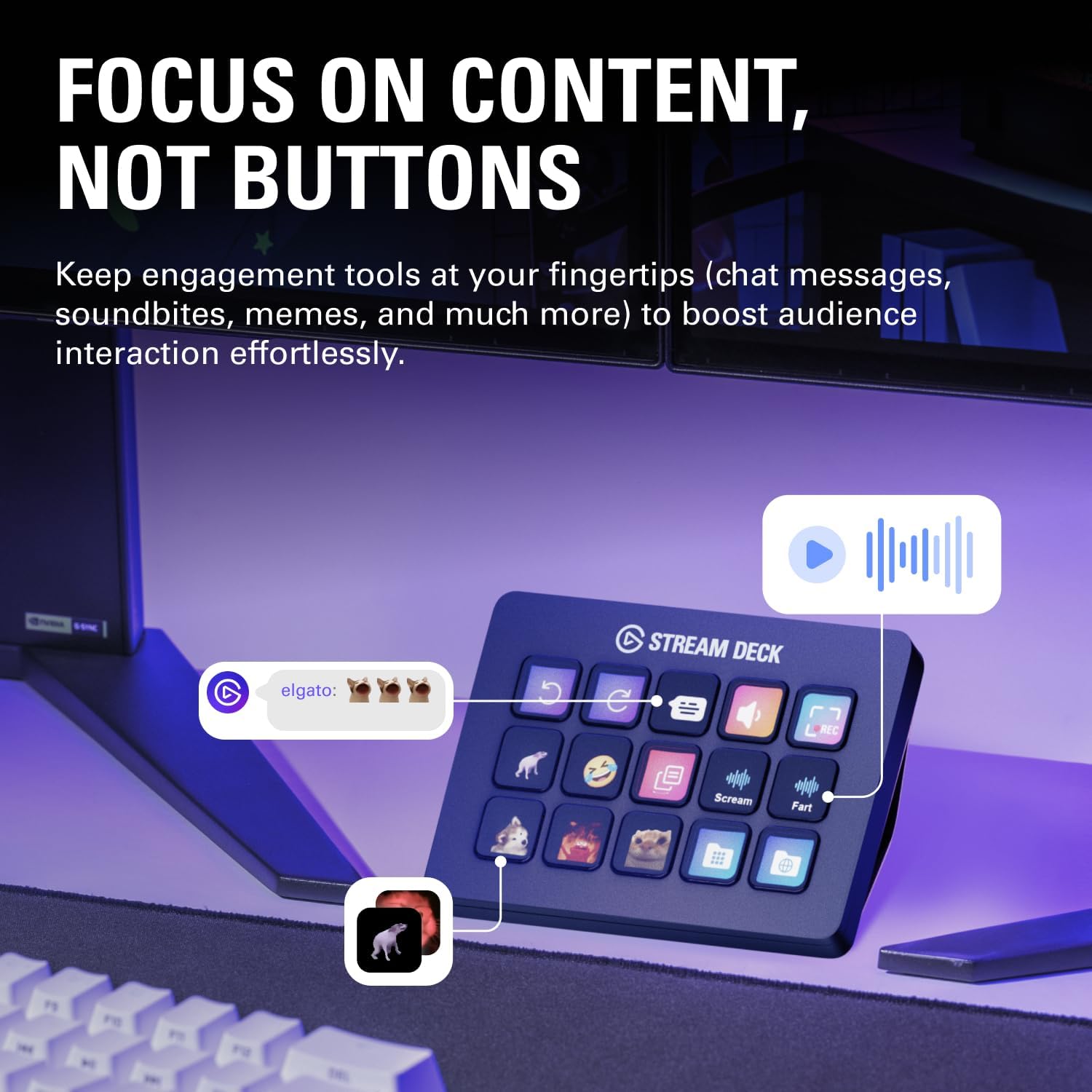 Fifine Stream Deck AKP153 Studio Deck, Stream Controller, 15 Macro Keys, Trigger Actions In Apps And Software Like OBS, YouTube, Twitch, Custom Console For Photo And Video Editing, Live Streaming, PC/Mac (White