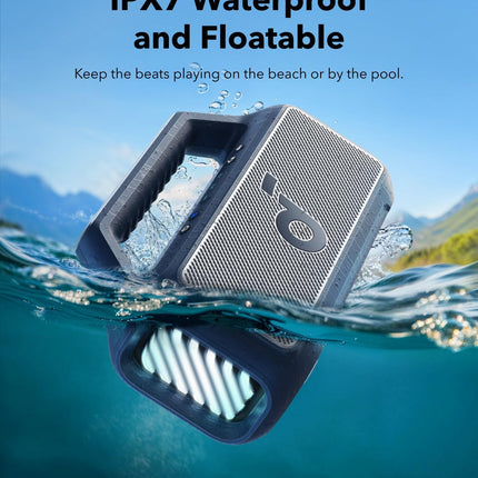 Anker Soundcore  A3138011 Boom 2 Powerful Outdoor Bass Bluetooth Speaker | 80W | Bluetooth 5.3 | 24 Hours Play Time | IPX7 Waterproof - مكبر صوت