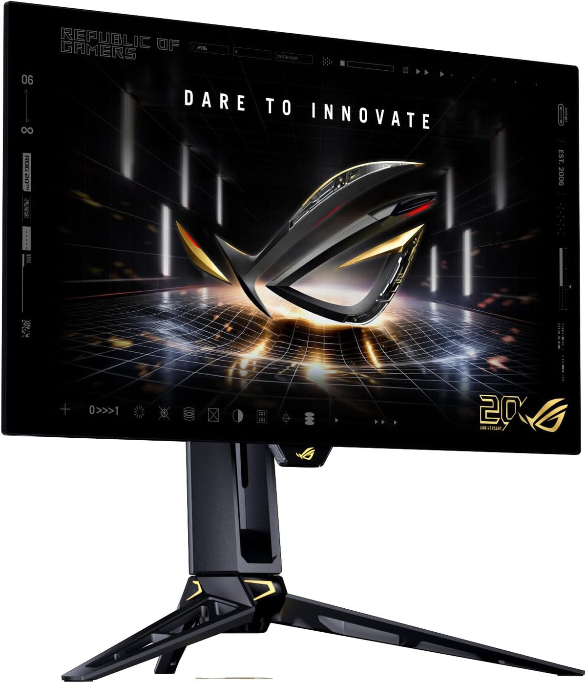 ASUS ROG Swift OLED PG27AQWP-G 27” Dual-Mode Gaming Monitor – 540Hz QHD / 720Hz HD, 0.03ms, G-SYNC Compatible & Custom Heatsink - شاشة قيمنق
