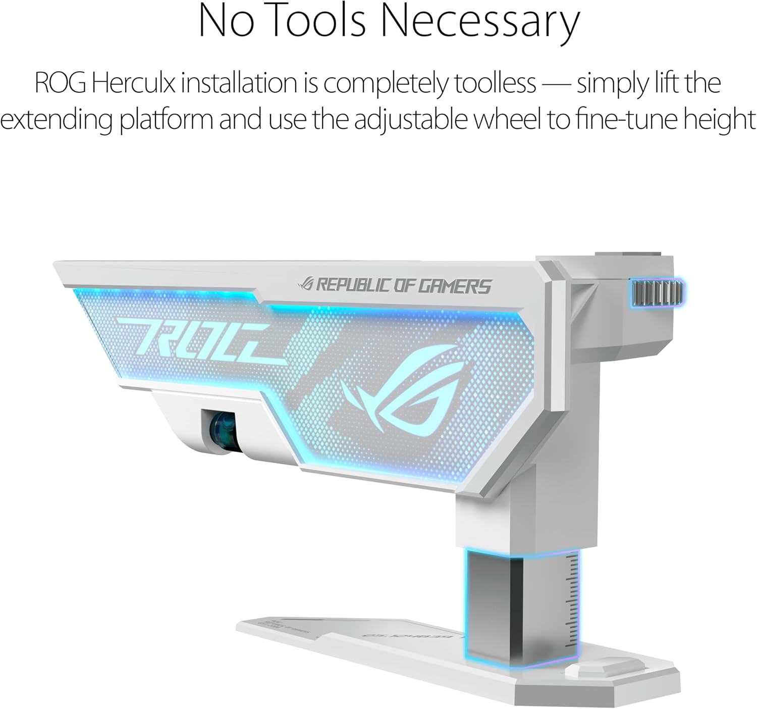 ASUS XH01 ROG Herculx Graphics Card Holder  White Edition - حامل كرت الشاشة