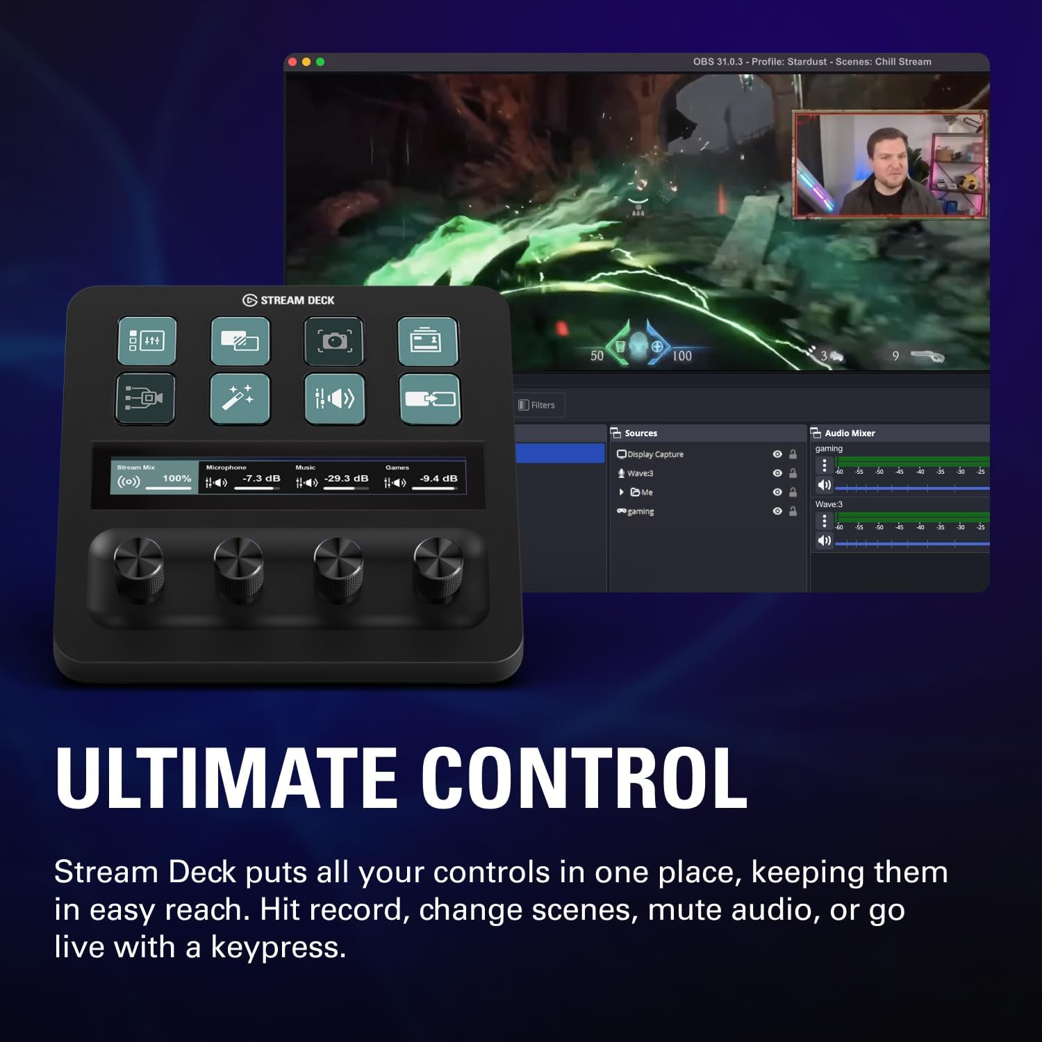 Elgato 4K S Capture Card for PS5, Xbox Series X/S, Switch 2 - 4K60, 1440p120 or 1080p240 passthrough - جهاز تسجيل أحترافي