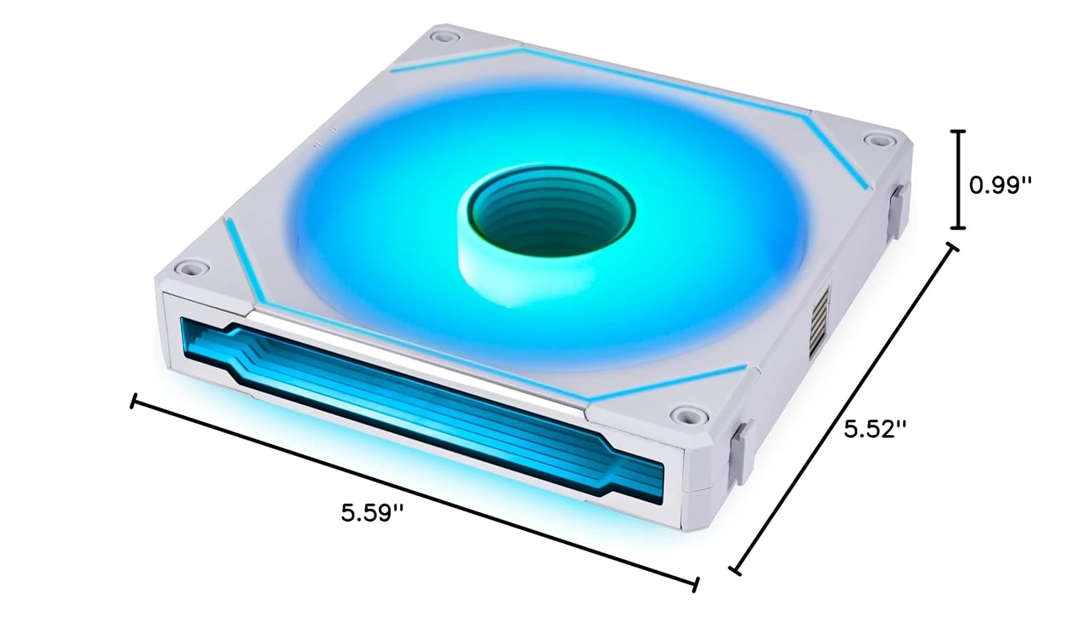 Lian Li UNI FAN SL Infinity Wireless 140mm – White (1 Pack) -  مروحة بيضاء