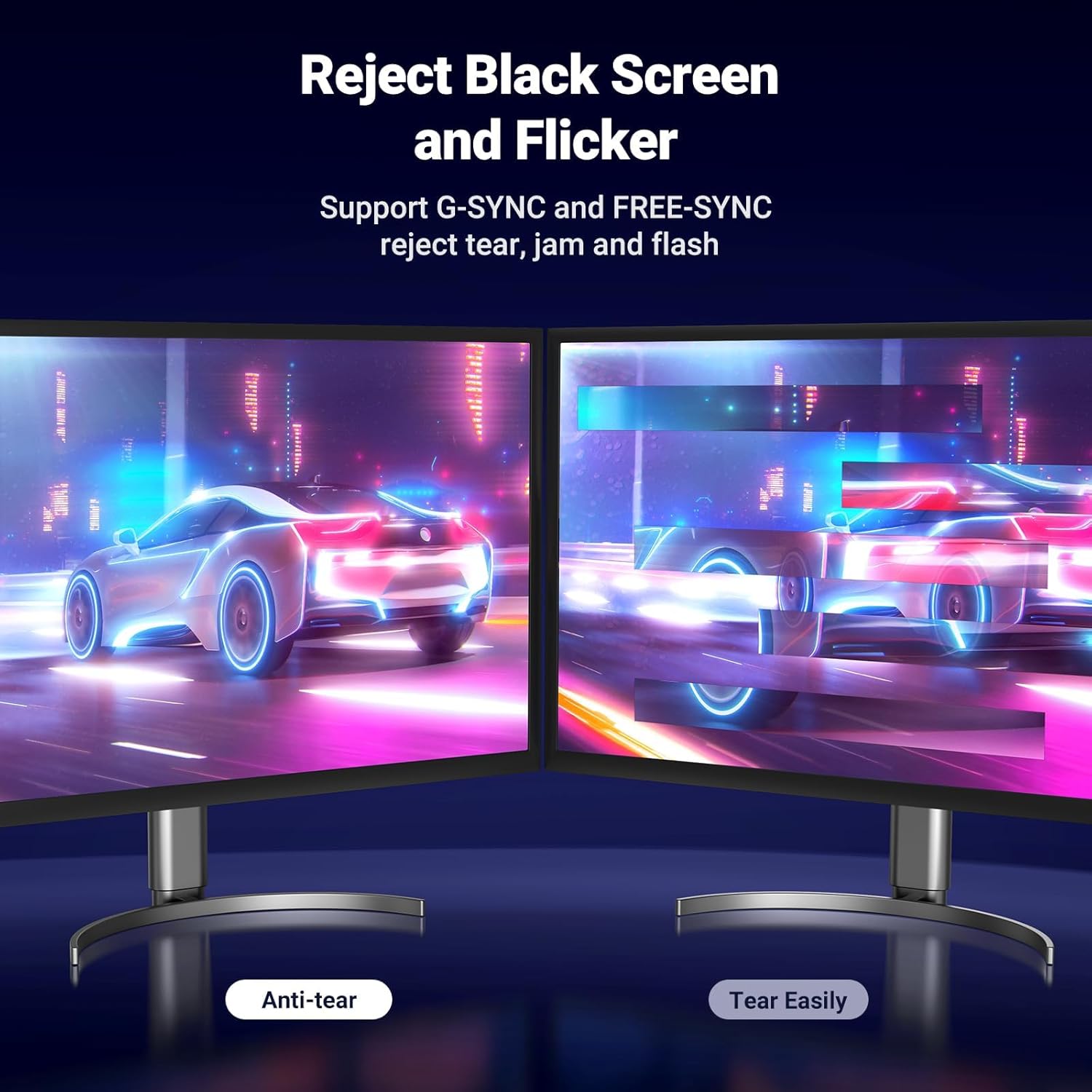 UGREEN DisplayPort 1.4 Cable 8K@60Hz 4K@144Hz, 6.6 FT (2M) DP to DP High Speed HDR HBR3 DSC Monitor Graphics Card PC Laptop - 2M كيبل