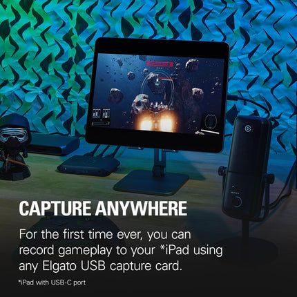 Elgato 4K X – Capture Up to 4K144 with Ultra-Low Latency on PS5, Xbox Series X/S, Nintendo Switch, OBS and More, HDMI 2.1, VRR, HDR10, USB 3.2 Gen 2, for Streaming & Recording, Works with PC/Mac/iPad - جهاز تسجيل  أحترافي