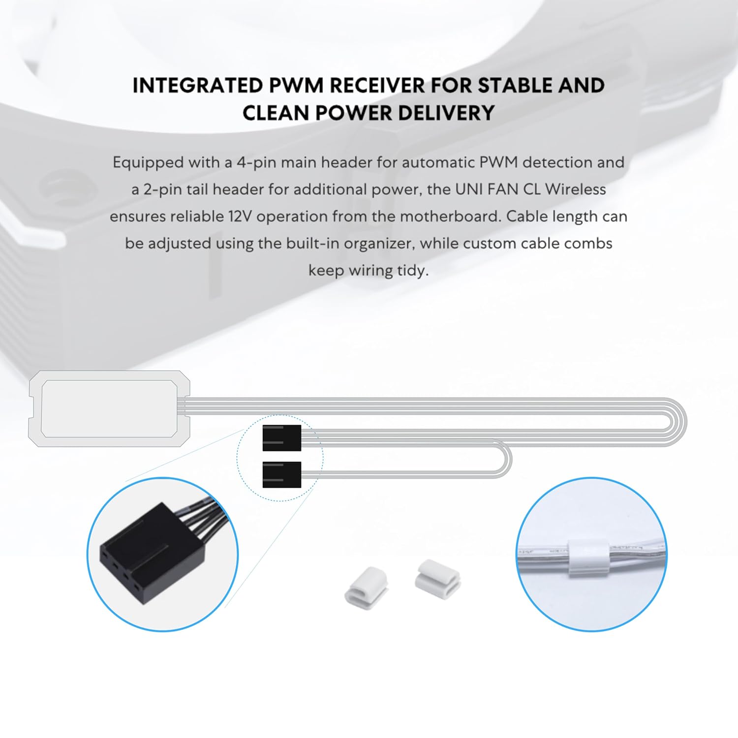 Lian Li UNI FAN CL Wireless 120 (3pcs) with controller Black -  مراوح سوداء