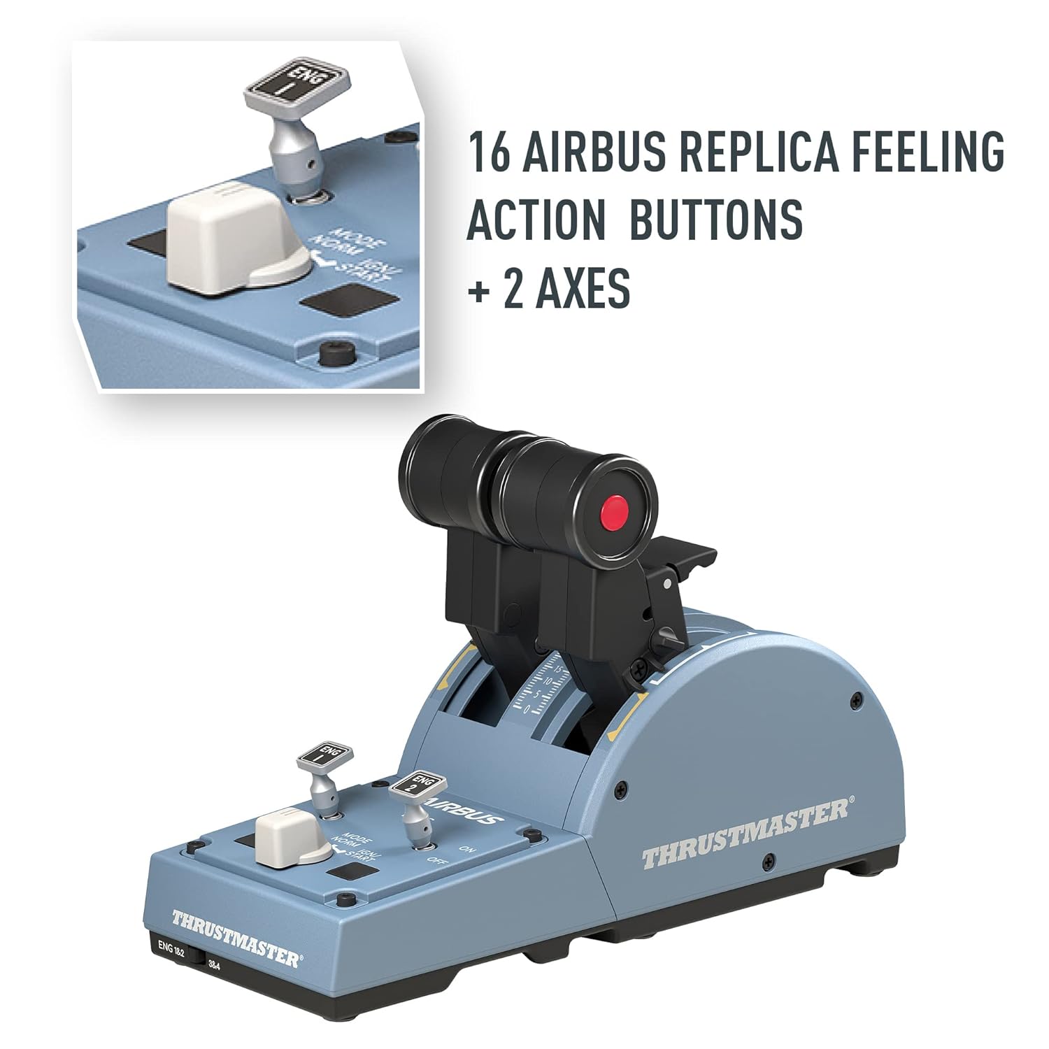 Thrustmaster TCA Quadrant Joystick Airbus Edition for PC - عصا تحكم