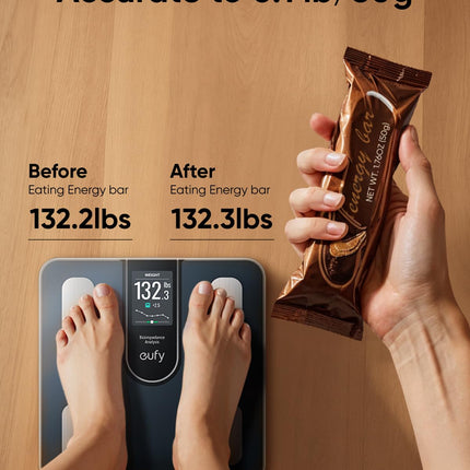 Anker ANKER Eufy Smart Scale C20 | Body Composition Scale | BMI | Bluetooth | 16 Health Metrics - BlacK - ميزان ذكي